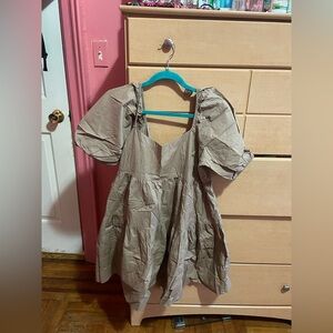 American Eagle Puff Sleeve Babydoll Dress